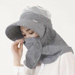 【春夏】【紫外線対策】チェックガーデンハットUVカット　紫外線対策　夏帽子