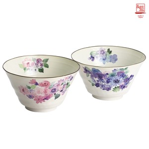 Mino ware Main Dish Bowl Gift Set Pottery Indigo