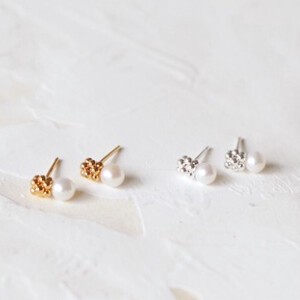 バブルパールピアス (pierced earrings)