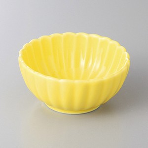 美浓烧 小钵碗 餐具 黄色