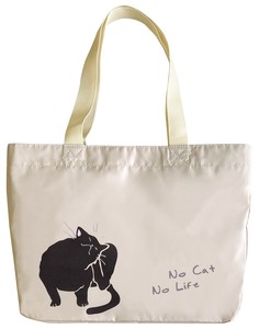【ネコ/CAT(猫)】ショッピングバッグ ネコ ブラウン