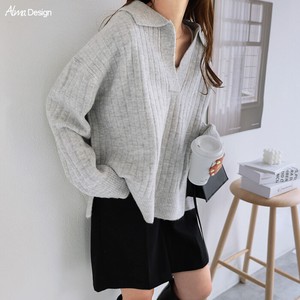 Attached Long Sleeve Knitted Top