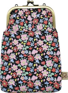 Shoulder Bag Gamaguchi 2Way Shoulder Floral Pattern