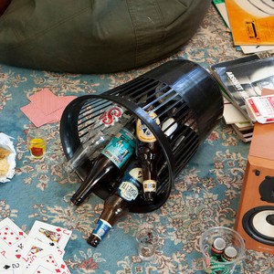 [DULTON] AL OPEN 1 4 BLACK Italy Garbage can