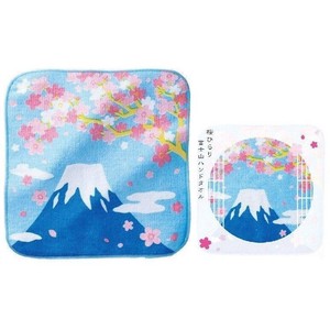 桜ひらり富士山ハンドタオル