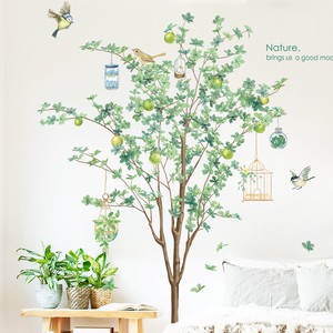 ウォールステッカー DIY 壁画シール 観葉植物 木 緑