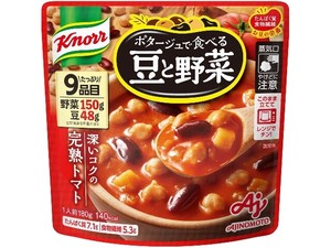 クノール ポタージュ豆と野菜 完熟トマト 180g x7 【カップスープ】