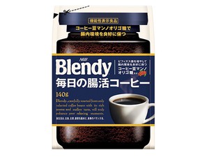 AGF ブレンディ 毎日の腸活コーヒー 袋 140g x12 【インスタントコーヒー】