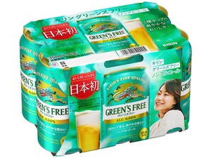 キリン グリーンズフリー（新）6缶パック 350X6 x4 【ノンアル】
