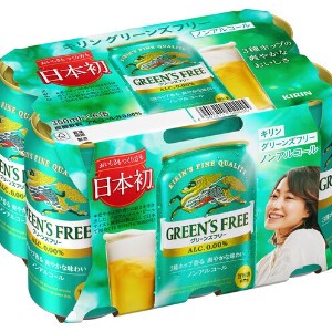 キリン グリーンズフリー（新）6缶パック 350X6 x4 【ノンアル】