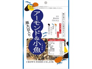 クラウン アーモンド＆小魚 黒大豆入り 68g x10 【豆菓子】