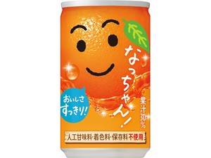 サントリー なっちゃん オレンジ 缶 160g x30 【ジュース】