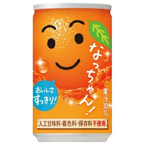 サントリー なっちゃん オレンジ 缶 160g x30 【ジュース】
