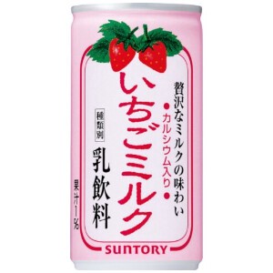 サントリー いちごミルク 缶 190g x30 【ジュース】