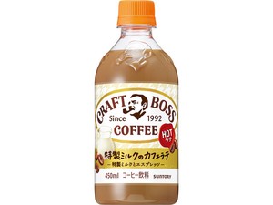 サントリー クラフトボス ラテ ホット  450ml x24 【コーヒー】