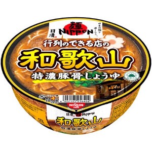 日清 麺ニッポン和歌山特濃豚骨しょうゆ 124g x12 【ラーメン】