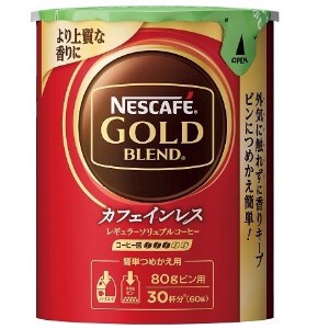 ネスカフェ ゴールドブレンド カフェインレスエコ＆システムパック 60g x12 【インスタントコーヒー】