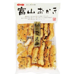 北越製菓 富山おかき ひび餅昆布 12枚 x8 【米菓】
