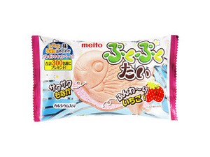 名糖 ぷくぷくたいいちご エアインチョコ 1個 x10 【子供菓子】