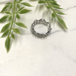 银戒指（珍珠/月光石） Design 蝴蝶 宝石