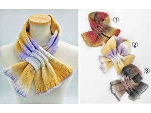 【人気商品】グラデーションミックスプチマフラー【差込み式】