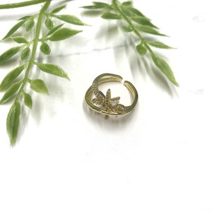 Silver-Based Pearl/Moon Stone Ring Star Bijoux Rings Rhinestone