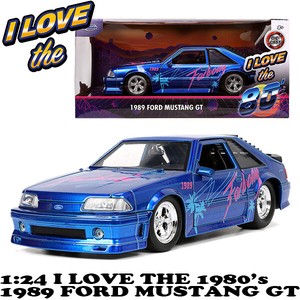 JADA TOYS 1:24 I LOVE THE 1980's  1989 FORD MUSTANG GT ミニカー