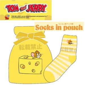 もこもこ靴下in巾着 "トムとジェリー"