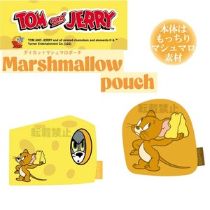 ダイカットマシュマロポーチ "トムとジェリー"