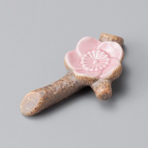 美浓烧 筷架 餐具 粉色