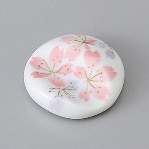 美濃焼 食器 白桜へこみ丸 箸置 MINOWARE TOKI 美濃焼