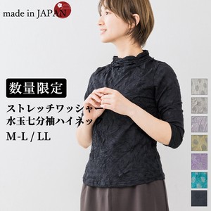 Button Shirt/Blouse Limited Washer Polka Dot Cut-and-sew Autumn/Winter 2023 Made in Japan