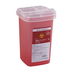 マツヨシ針捨てコンテナー（1L） MY-7320  医療廃棄物処理容器 感染性廃棄物処理容器 注射針処理容器