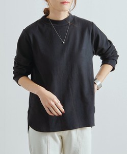 T-shirt/Tee Pullover Brushed Fabric High-Neck