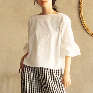 Button Shirt/Blouse White Cotton