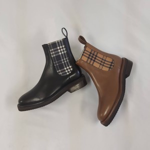 Checkered Pattern Boots
