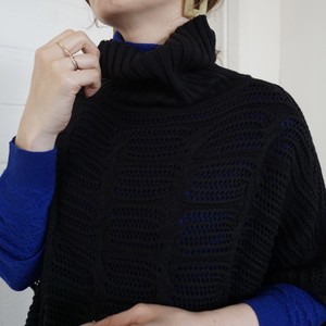 Sweater/Knitwear Dolman Sleeve Knit Tops