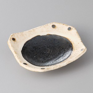 美濃焼 食器 和黒（わっこく）ちぎり小皿 MINOWARE TOKI 美濃焼