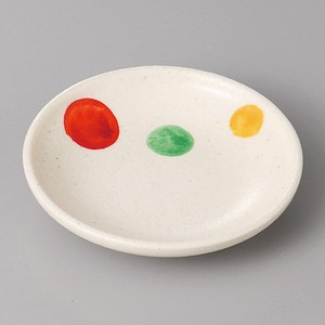美濃焼 食器 三色丸紋小皿 MINOWARE TOKI 美濃焼