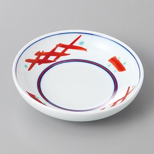美濃焼 食器 赤格子3．0皿 MINOWARE TOKI 美濃焼