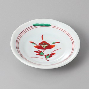 美濃焼 食器 赤絵花3．0皿 MINOWARE TOKI 美濃焼