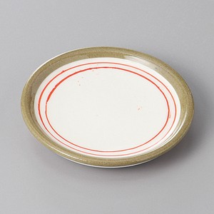 美濃焼 食器 赤ライン3．0平皿 MINOWARE TOKI 美濃焼