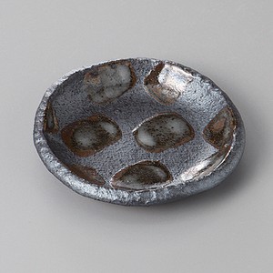 美濃焼 食器 黒結晶丸小皿 MINOWARE TOKI 美濃焼