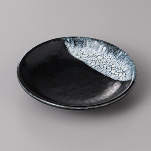 美濃焼 食器 黒水晶3．0丸皿 MINOWARE TOKI 美濃焼