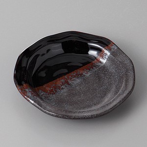 美濃焼 食器 天目銀彩結晶塗分3．0リム皿 MINOWARE TOKI 美濃焼