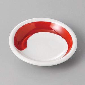 美濃焼 食器 赤刷毛目玉渕3．0皿 MINOWARE TOKI 美濃焼