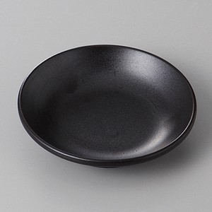美濃焼 食器 黒映2．8玉渕皿（マット） MINOWARE TOKI 美濃焼