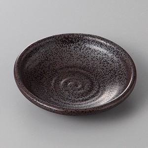 美濃焼 食器 黒結晶3．0丸皿 MINOWARE TOKI 美濃焼