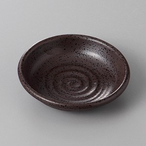 美濃焼 食器 黒結晶2．8丸皿 MINOWARE TOKI 美濃焼
