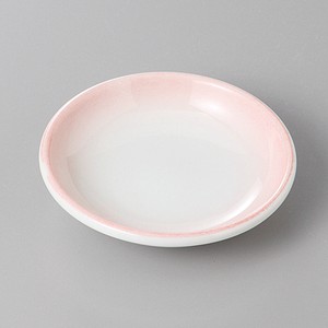 美濃焼 食器 ピンク吹き3．0玉渕皿 MINOWARE TOKI 美濃焼